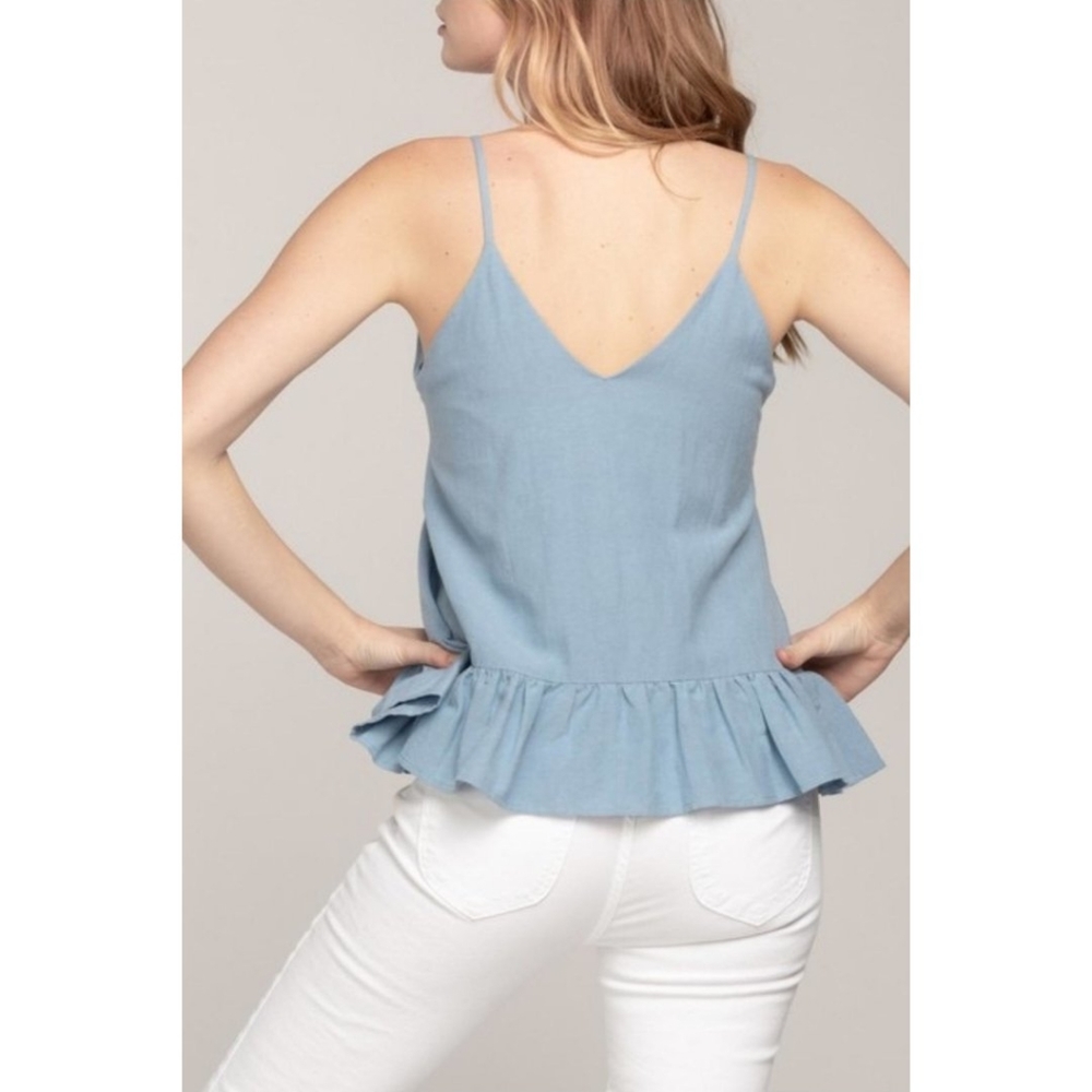 Everly Ruffle Bottom Cami Size S - Picture 3 of 10